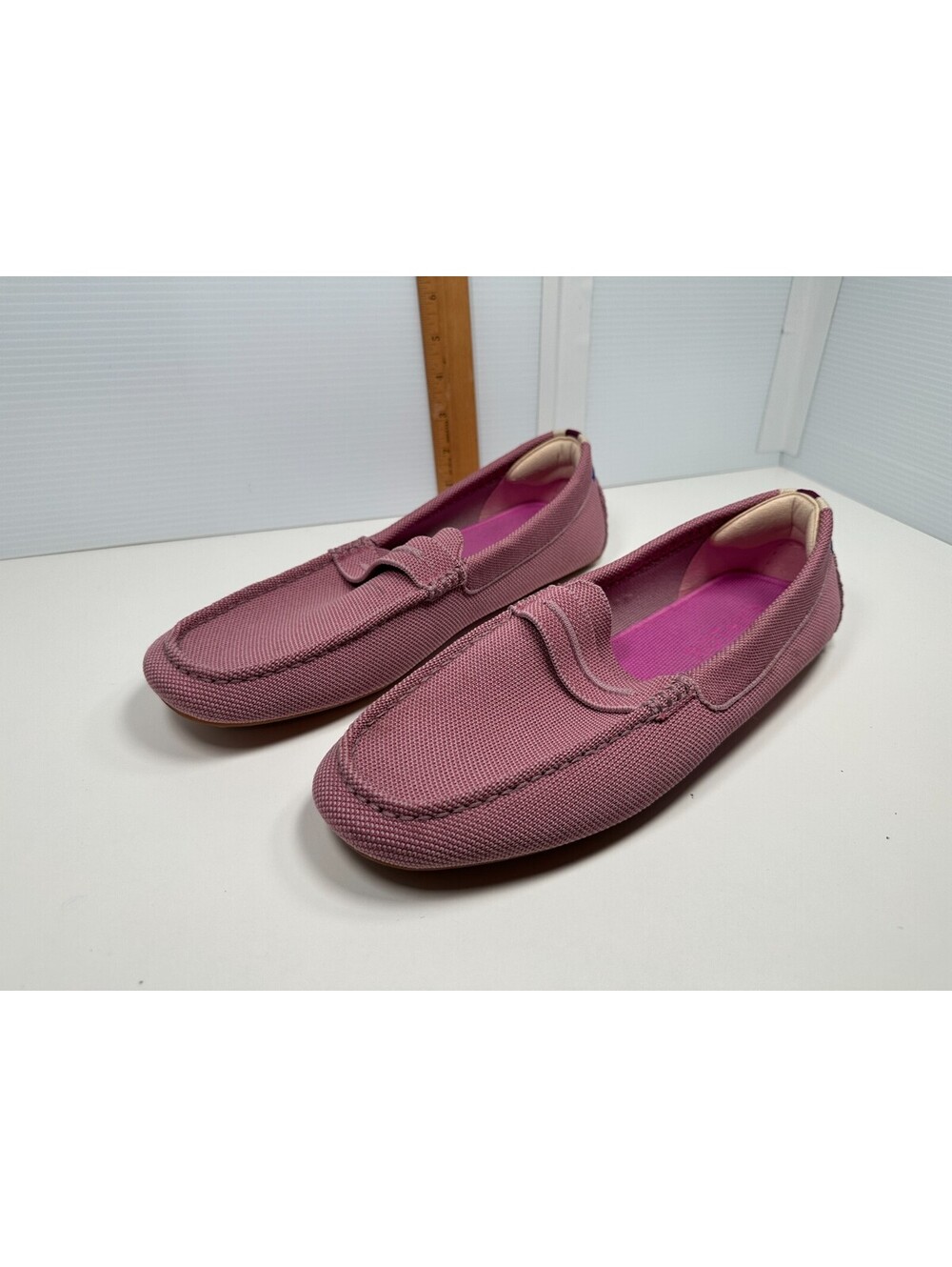 Rothy’s The Drive Loafer Flat Slip On Desert Rose Pink Size W13